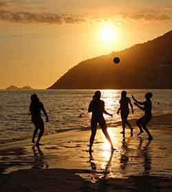Leblon Sunset, Rio Leblon Sunset, Rio - Photographs by Gavin Cologne-Brookes