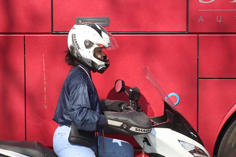 Motorcyclist, Paris Motorcyclist, Paris - Photography by Havin Cologne-Brookes
